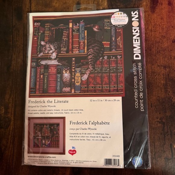New Dimensions Crafts Frederick the Literate by Charles Wysocki Cross Stitch - Picture 1 of 3